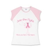 Join the fight against breast cancer in South Carolina! Show you care and be aware with a Join the Fight Pink Ribbon Palmetto Moon Girls Cap Sleeve T-Shirt. Proceeds from Pink Ribbon Palmetto Moon Join the Fight products donated to help find a cure.