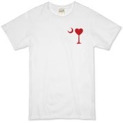 Get a Heart Palmetto Moon for your sweetheart this Valentine's Day! Featuring the a smaller pocket sized version of the South Carolina Palmetto Moon with a red heart printed in the pocket area of a shirt or apparel item.