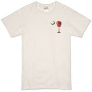 Every Carolina Teacher should have this two sided print School Apple Palmetto Moon Pocket Print Organic T-Shirt that features the South Carolina palmetto with an apple and chalkboard moon.