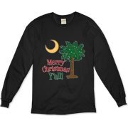 Merry Christmas Y'all Palmetto Moon shirts, apparel and gifts. Celebrate Christmas in South Carolina with this festive design.
