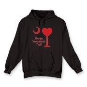 Buy a Happy Valentine's Y'all with a Heart Palmetto Moon Hooded Sweatshirt.