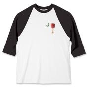 Every Carolina Teacher should have this two sided print School Apple Palmetto Moon Pocket Print Baseball Jersey that features the South Carolina palmetto with an apple and chalkboard moon.