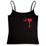 Buy a Heart Palmetto Moon Women's Fitted Camisole Tank. the read heart is perfect for every sweetheart on Valentine's Day. This version features a smaller palmetto moon printed on the left chest area.
