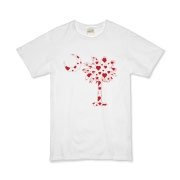 Get a Red Heart Pattern Palmetto Moon for your sweetheart this Valentine's Day! Featuring the South Carolina Palmetto Moon with a red heart pattern in the background.