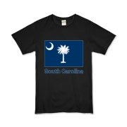 Get a South Carolina Palmetto Moon Flag Organic Kids T-Shirt that includes the state flag and name.