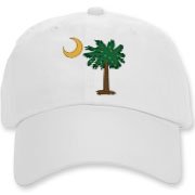 Buy a Christmas Palmetto Moon Deluxe Cotton Hat and have a Merry Christmas, South Carolina style.