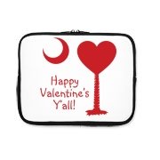 Buy a Happy Valentine's Y'all with a Heart Palmetto Moon iPad Sleeve.
