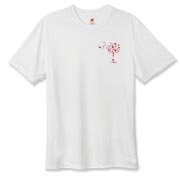 Buy a Red Heart Pattern Palmetto Moon Hanes Cool Dri T-shirt for your sweetheart this Valentine's Day! Featuring the a smaller pocket sized version of the South Carolina Palmetto Moon with a red heart pattern printed on the left chest area.