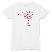 Get a Red Heart Pattern Palmetto Moon for your sweetheart this Valentine's Day! Featuring the South Carolina Palmetto Moon with a red heart pattern in the background.