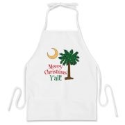 Merry Christmas Y'all Palmetto Moon shirts, apparel and gifts. Celebrate Christmas in South Carolina with this festive design.