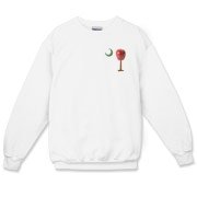 Every Carolina Teacher should have this two sided print School Apple Palmetto Moon Pocket Print Crewneck Sweatshirt that features the South Carolina palmetto with an apple and chalkboard moon.