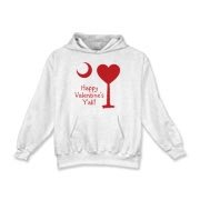 Happy Valentine's Y'all with a Heart Palmetto Moon. Get your Happy Valentine's Y'all shirt, apparel, or other gift item today!