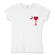 Get a Heart Palmetto Moon for your sweetheart this Valentine's Day! Featuring the a smaller pocket sized version of the South Carolina Palmetto Moon with a red heart printed in the pocket area of a shirt or apparel item.