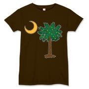 Merry Christmas from the Palmetto State! Celebrate Christmas in South Carolina with a Christmas Palmetto Moon T-Shirt, Sweatshirt, or other gift item.
