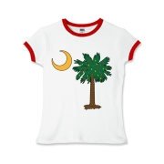 Merry Christmas from the Palmetto State! Celebrate Christmas in South Carolina with a Christmas Palmetto Moon T-Shirt, Sweatshirt, or other gift item.
