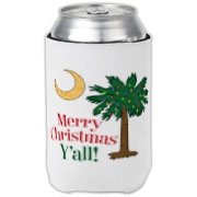 Merry Christmas Y'all Palmetto Moon shirts, apparel and gifts. Celebrate Christmas in South Carolina with this festive design.