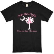 Join the fight against breast cancer in South Carolina! Show you care and be aware with a Join the Fight Pink Ribbon Palmetto Moon Organic T-Shirt. Proceeds from Pink Ribbon Palmetto Moon Join the Fight products donated to help find a cure.