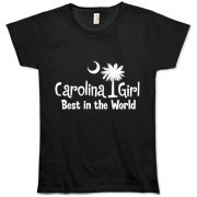 White Carolina Girl Best in the World T-Shirts, Apparel, and Gifts. Carolina Girls are truly the best in the world. Best in the world Carolina Girl Shirts and Apparel for everyone.