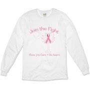 Join the fight against breast cancer in South Carolina! Show you care and be aware with a Join the Fight Pink Ribbon Palmetto Moon Organic Long Sleeve T-Shirt. Proceeds from Pink Ribbon Palmetto Moon Join the Fight products donated to help find a cure.
