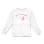 Join the fight against breast cancer in South Carolina! Show you care and be aware with a Join the Fight Pink Ribbon Palmetto Moon Kids Long Sleeve T-Shirt. Proceeds from Pink Ribbon Palmetto Moon Join the Fight products donated to help find a cure.