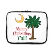 Buy a Merry Christmas Y'all Palmetto Moon iPad Sleeve and have a Merry Christmas, y'all, in South Carolina style.