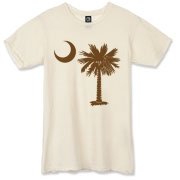 Buy a Chocloate Brown Palmetto Moon Alternative Apparel Destroyed T-Shirt. The palmetto moon is a symbol of South Carolina pride.
