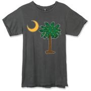 Buy a Christmas Palmetto Moon Alternative Apparel Destroyed T-Shirt and have a Merry Christmas, South Carolina style.