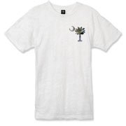 Buy an Earth and Moon Palmetto Alternative Apparel Burnout T-Shirt 		 featuring a smaller palmetto printed on the left chest area with a photo of the Earth and Moon in the background. The palmetto moon is a symbol of South Carolina pride.