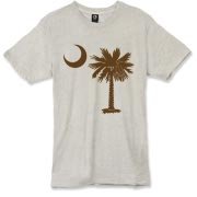 Buy a Chocloate Brown Palmetto Moon Alternative Apparel Burnout T-Shirt 		. The palmetto moon is a symbol of South Carolina pride.