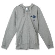 Buy a Blue Polka Dot Palmetto Moon Canvas Freemont Full-Zip Hoodie that features a blue palmetto moon with white polka dots.