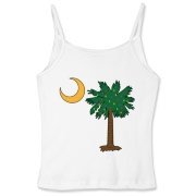 Merry Christmas from the Palmetto State! Celebrate Christmas in South Carolina with a Christmas Palmetto Moon T-Shirt, Sweatshirt, or other gift item.