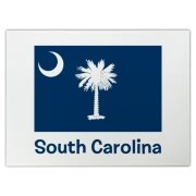 Get a South Carolina Palmetto Moon Flag Cutting Board that includes the state flag and name.