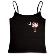 Buy a Red Heart Pattern Palmetto Moon Women's Fitted Camisole Tank for your sweetheart this Valentine's Day! Featuring the a smaller pocket sized version of the South Carolina Palmetto Moon with a red heart pattern printed on the left chest area.