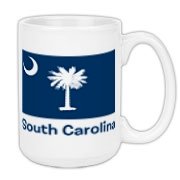 Get a South Carolina Palmetto Moon Flag Large Coffee Mug that includes the state flag and name.