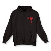 Buy a Heart Palmetto Moon Hooded Sweatshirt. the read heart is perfect for every sweetheart on Valentine's Day. This version features a smaller palmetto moon printed on the left chest area.
