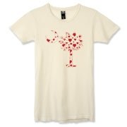 Buy a Red Heart Pattern Palmetto Moon Alternative Apparel Women's Destroyed T-Shirt for your sweetheart this Valentine's Day! Featuring the South Carolina Palmetto Moon with a red heart pattern in the background.