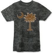 Buy a Chocloate Brown Palmetto Moon Alternative Apparel Burnout T-Shirt 		. The palmetto moon is a symbol of South Carolina pride.