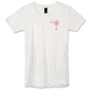 Buy a Red Heart Pattern Palmetto Moon Alternative Apparel Women's Burnout T-Shirt for your sweetheart this Valentine's Day! Featuring the a smaller pocket sized version of the South Carolina Palmetto Moon with a red heart pattern printed on the left chest