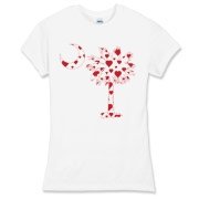 Get a Red Heart Pattern Palmetto Moon for your sweetheart this Valentine's Day! Featuring the South Carolina Palmetto Moon with a red heart pattern in the background.