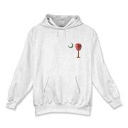 Every Carolina Teacher should have this two sided print School Apple Palmetto Moon Pocket Print Hooded Sweatshirt that features the South Carolina palmetto with an apple and chalkboard moon.