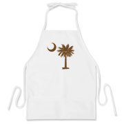 A chocolate brown palmetto and crescent moon. The palmetto is a symbol of South Carolina pride. Buy the chocolate brown palmetto moon on a t-shirt, sweatshirt, or other clothing or gift item.