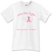 Join the fight against breast cancer in South Carolina! Show you care and be aware with a Join the Fight Pink Ribbon Palmetto Moon T-Shirt. Proceeds from Pink Ribbon Palmetto Moon Join the Fight products donated to help find a cure.