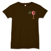 Every Carolina Teacher should have this two sided print School Apple Palmetto Moon Pocket Print Women's T-Shirt that features the South Carolina palmetto with an apple and chalkboard moon.