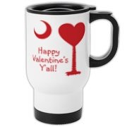 Happy Valentine's Y'all with a Heart Palmetto Moon. Get your Happy Valentine's Y'all shirt, apparel, or other gift item today!