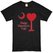 Happy Valentine's Y'all with a Heart Palmetto Moon. Get your Happy Valentine's Y'all shirt, apparel, or other gift item today!