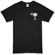 Join the fight against breast cancer in South Carolina! Show you care and be aware with a Join the Fight Pink Ribbon Palmetto Moon Deluxe Organic T-Shirt. Proceeds from Pink Ribbon Palmetto Moon Join the Fight products donated to help find a cure.