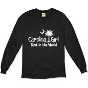 White Carolina Girl Best in the World T-Shirts, Apparel, and Gifts. Carolina Girls are truly the best in the world. Best in the world Carolina Girl Shirts and Apparel for everyone.