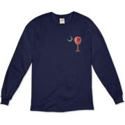 Every Carolina Teacher should have this two sided print School Apple Palmetto Moon Pocket Print Organic Long Sleeve T-Shirt that features the South Carolina palmetto with an apple and chalkboard moon.