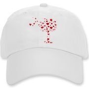 Buy a Red Heart Pattern Palmetto Moon Deluxe Cotton Hat for your sweetheart this Valentine's Day! Featuring the South Carolina Palmetto Moon with a red heart pattern in the background.