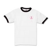 Join the fight against breast cancer in South Carolina! Show you care and be aware with a Join the Fight Pink Ribbon Palmetto Moon Deluxe Kids Ringer T-Shirt. Proceeds from Pink Ribbon Palmetto Moon Join the Fight products donated to help find a cure.